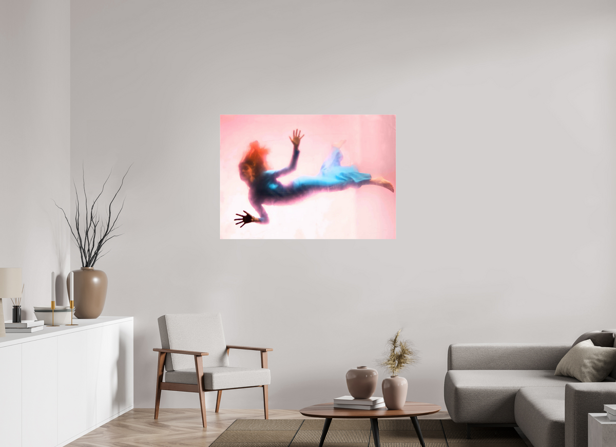 ISO A0 (118,9 x 84,1 cm), Photo Print Under Acrylic Glass Falling Girl