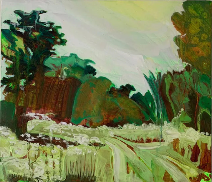 Study in Green 2 by Helen Latham, original painting