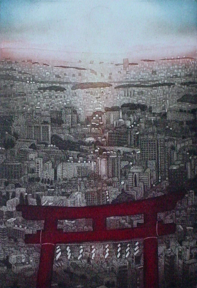 Divine City by Emiko Aida, original printmaking