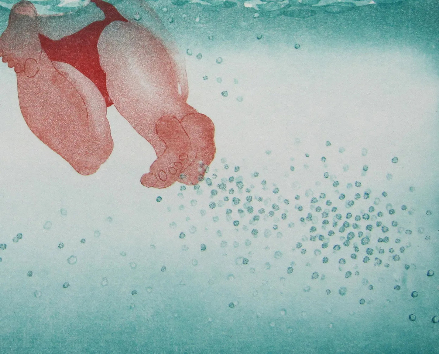 Swim Around III by Emiko Aida, detail 1