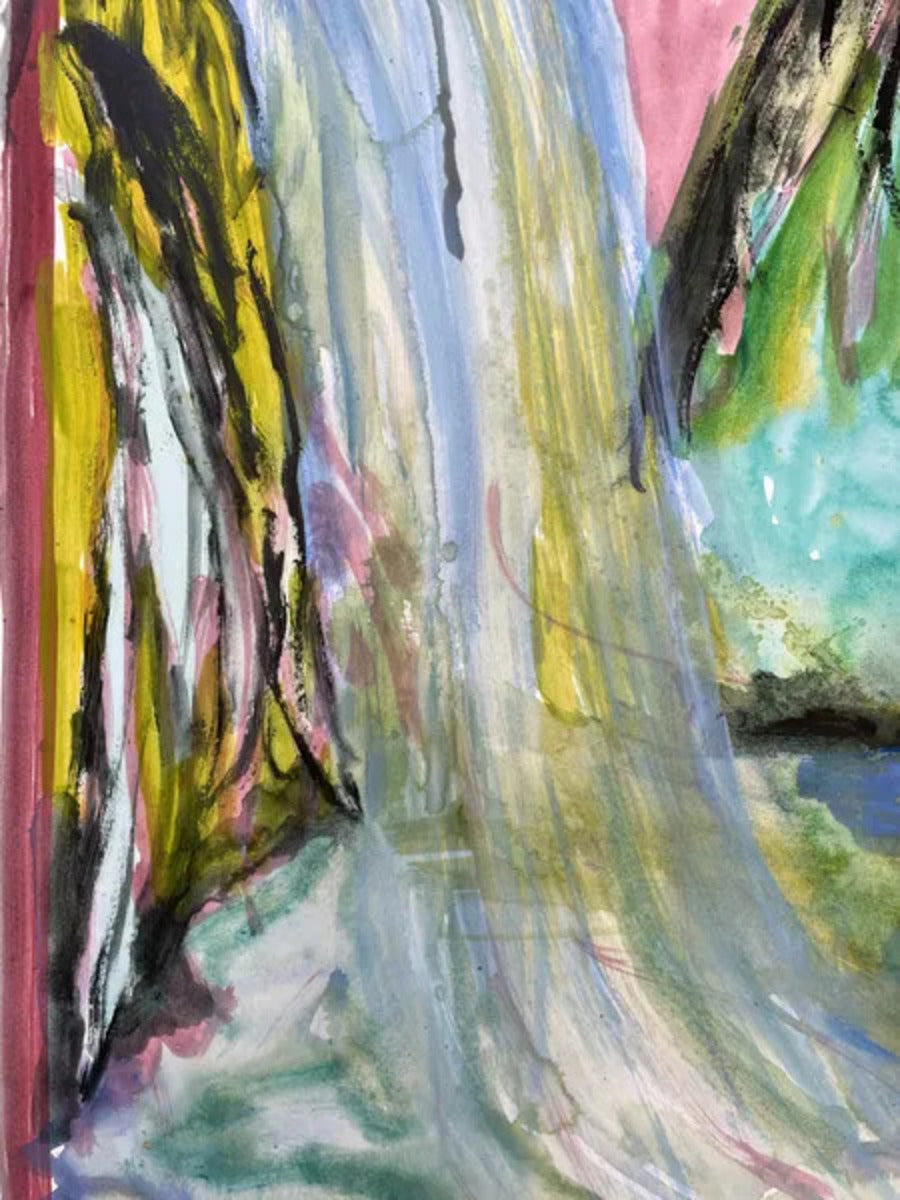 Cascade and Palm by Charlotte Johnston, detail 2