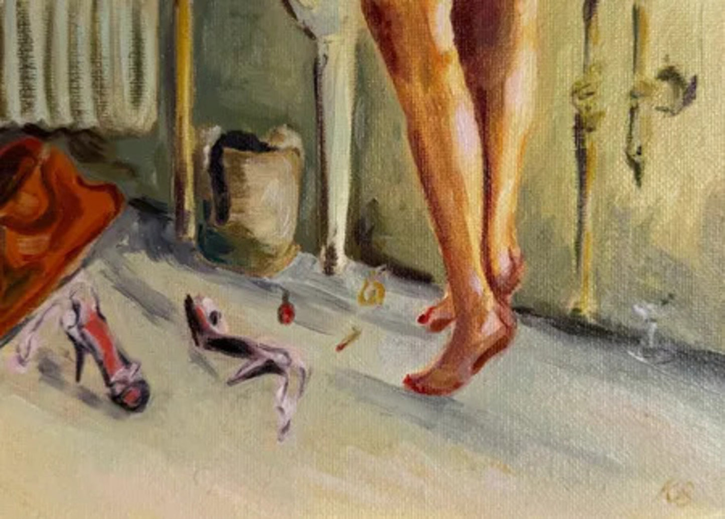 Tiptoe by Katherine Benson, original painting