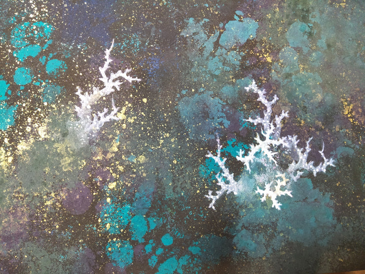 Quietly Growing Under the Moonlight by Luo-Han Chen, original painting