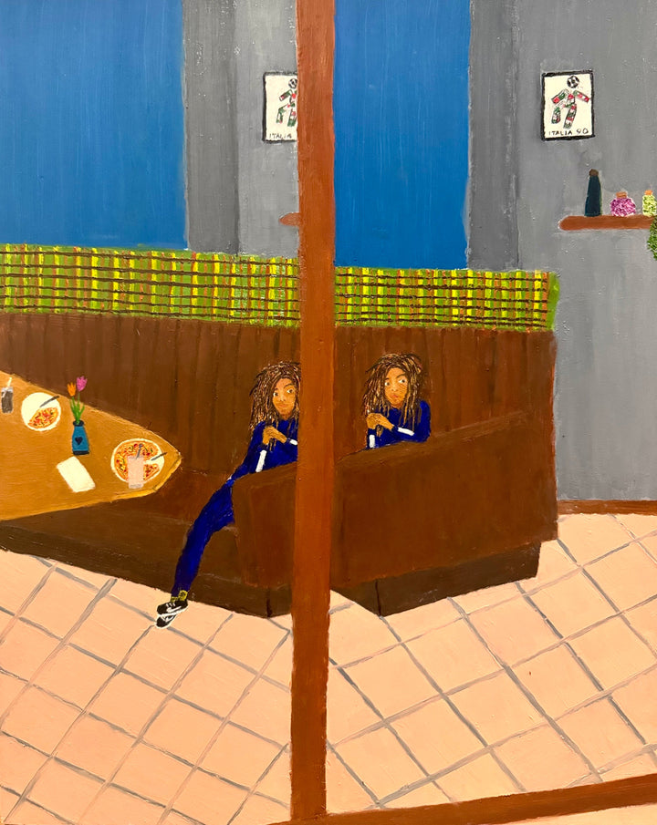 The Boy in the Mirrors by Errol Theunissen, original painting