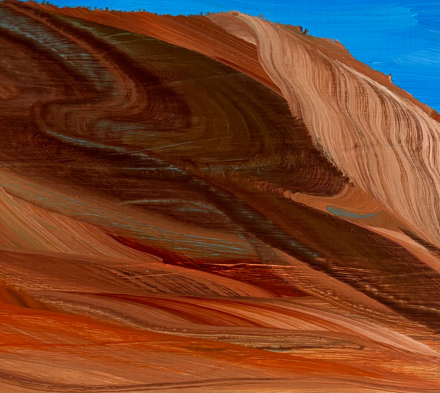 Iron-Red Dunes, Azure-True Sky by Arlene Sharp