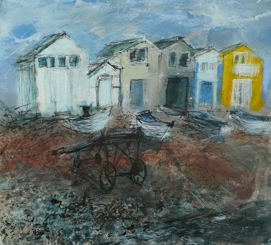 Boatsheds (English Seas) by Stephen Todd