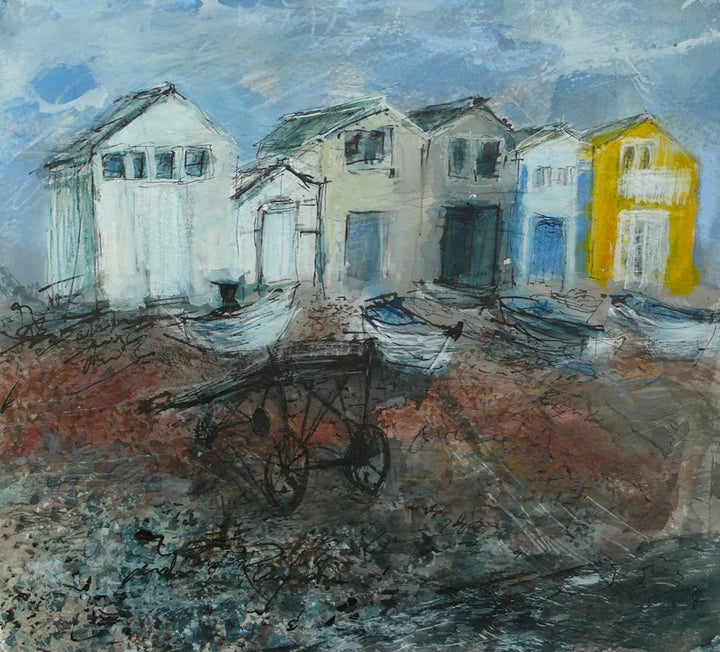 Boatsheds (English Seas) by Stephen Todd