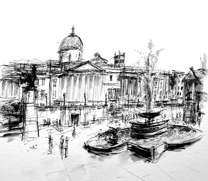 London Drawing 26 (National Gallery) by Stephen Todd