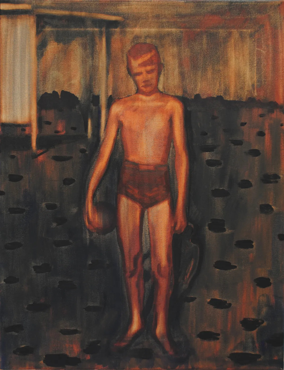 Boy With Ball by Ed Saye