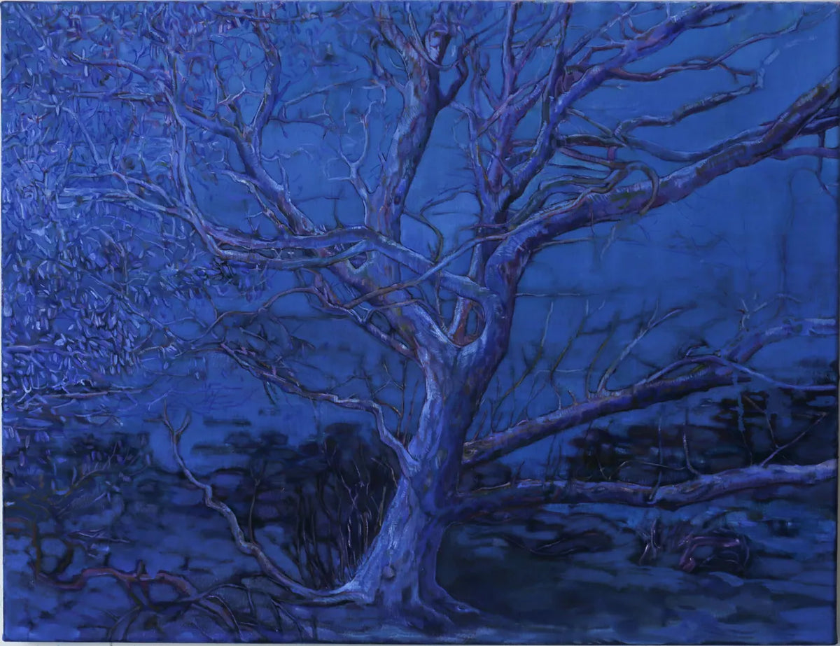 Cobalt Blue Lone Tree by Sophie Baker