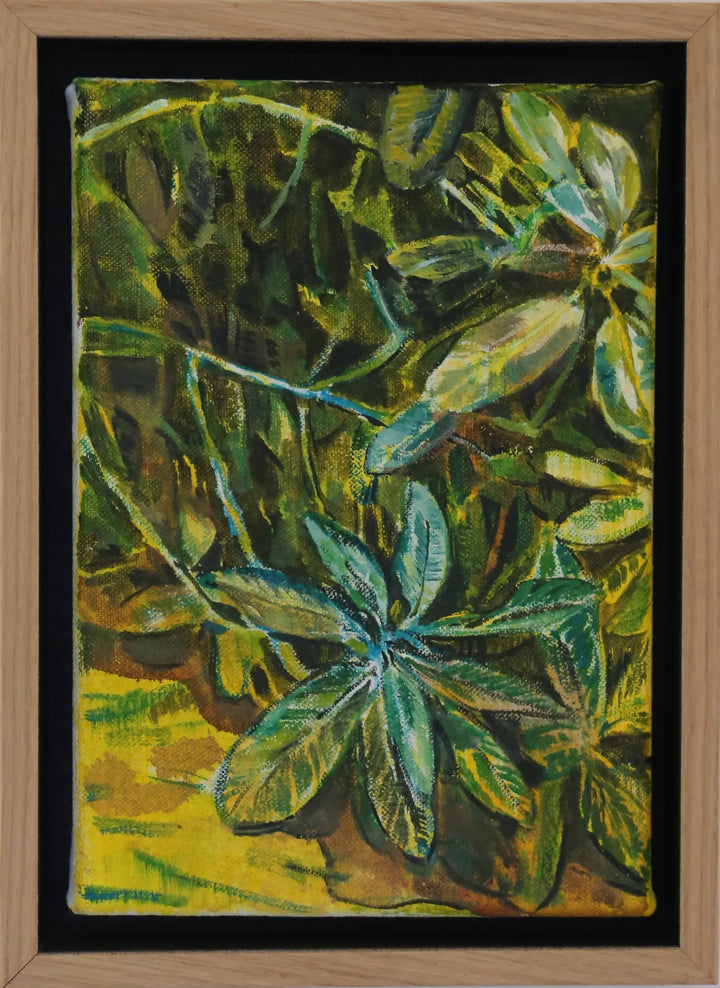 Overgrown Yellow 3 (artwork Comes Framed) by Sophie Baker