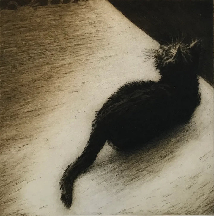 Curious Wilf by Helen Fay, original printmaking