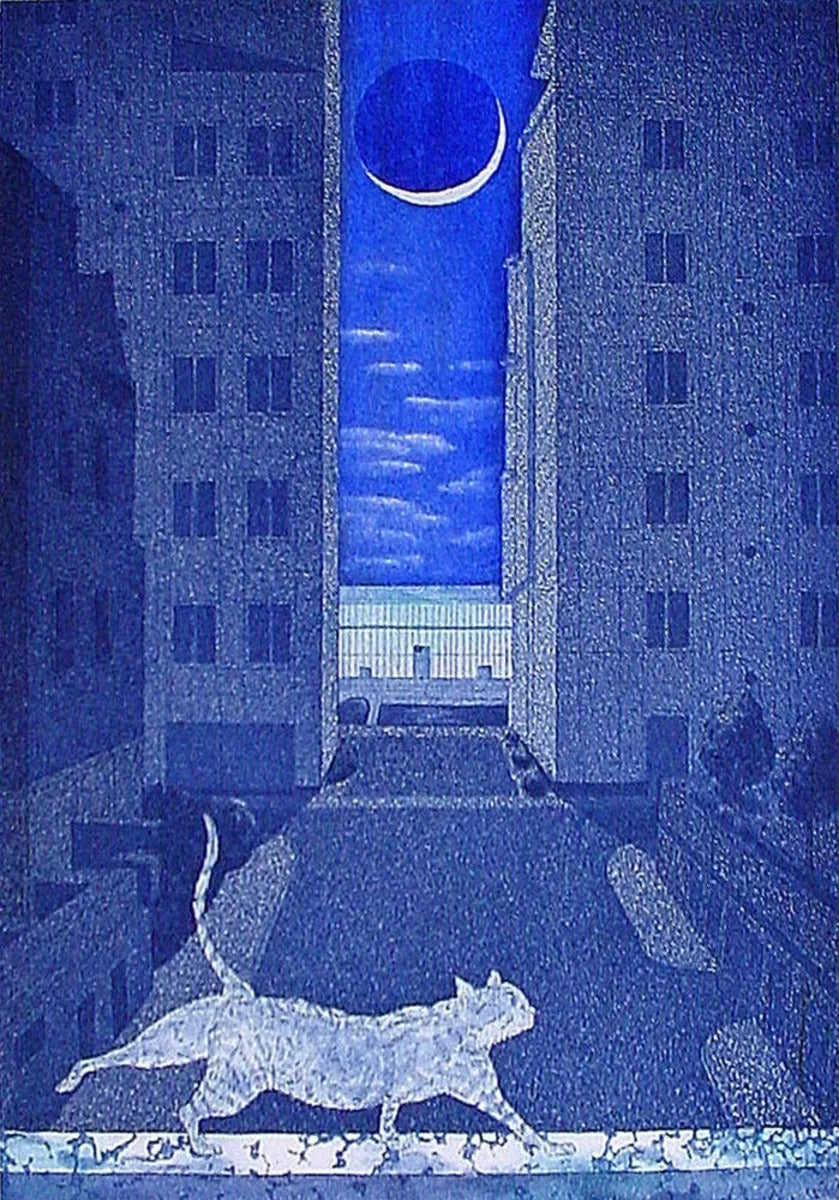Moon Walker by Emiko Aida, original printmaking