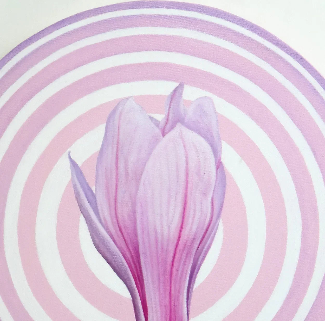Magnolia in Circle 2 by Emiko Aida, detail 2