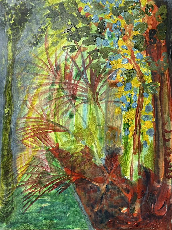 Palm House II, Study by Charlotte Johnston, original painting