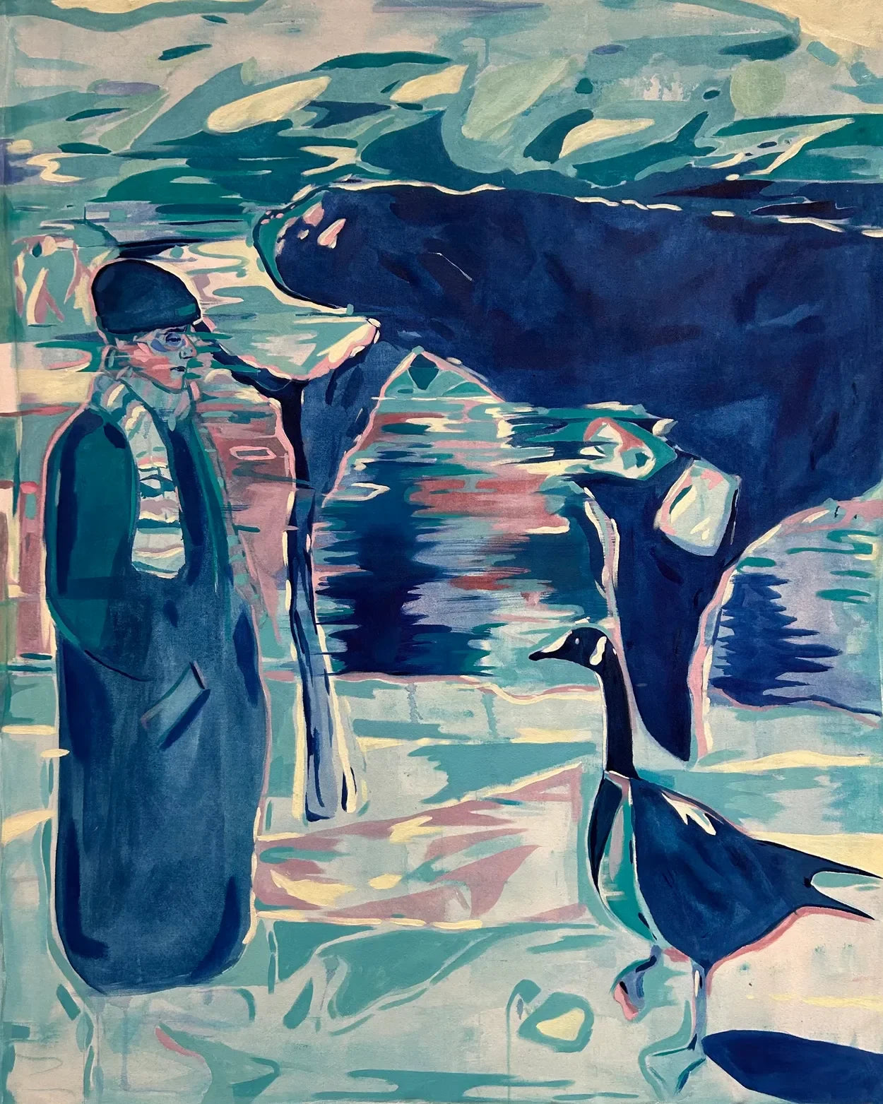 Unusual Encounters by Alice Barker, original painting