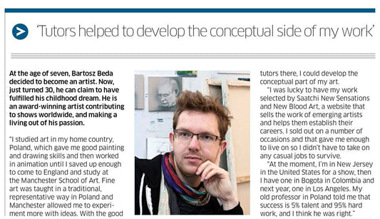 Bartosz Beda featured in The Independent with shows this year in New Jersey, Colombia and LA.