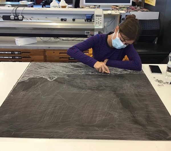 Eleni Maragaki in the studio (from the archive)