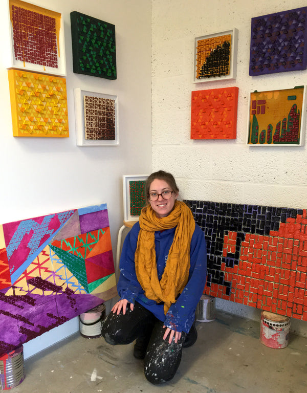 Toni Harrower in her studio