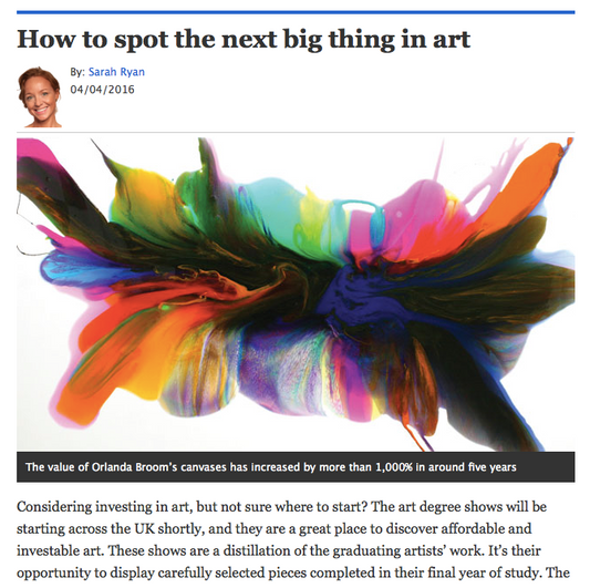 How to spot the next big thing in art (MoneyWeek Magazine)