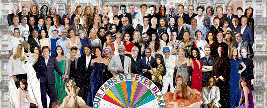 Peter Blake’s new collage art work on the Mandarin Oriental - including NBA's Orlanda Broom