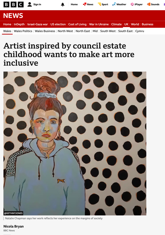 BBC Features Emerging Artist Natalie Chapman in Bold New Exhibit