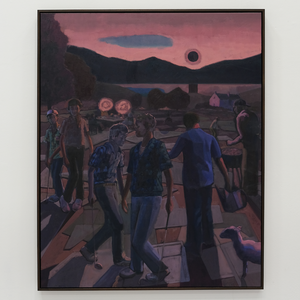 The midnight sun glows black - three prophetic paintings