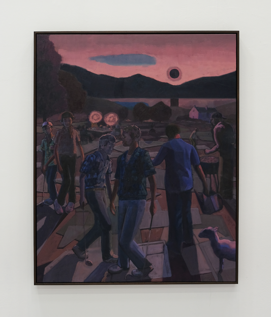 The midnight sun glows black - three prophetic paintings