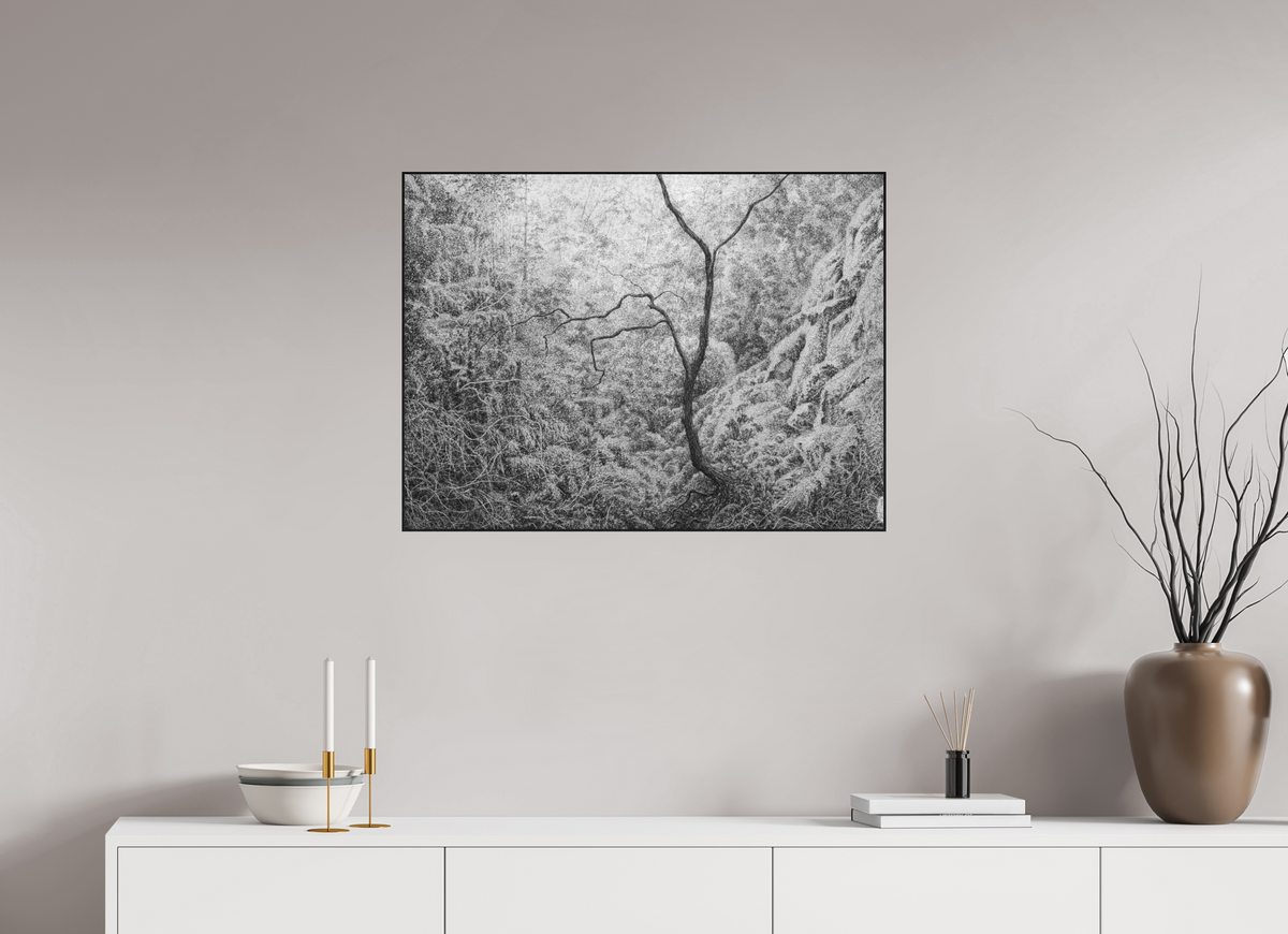 81 x 60 cm, PIGMENT ARTBOX BLACK OAK Waiting, 2026