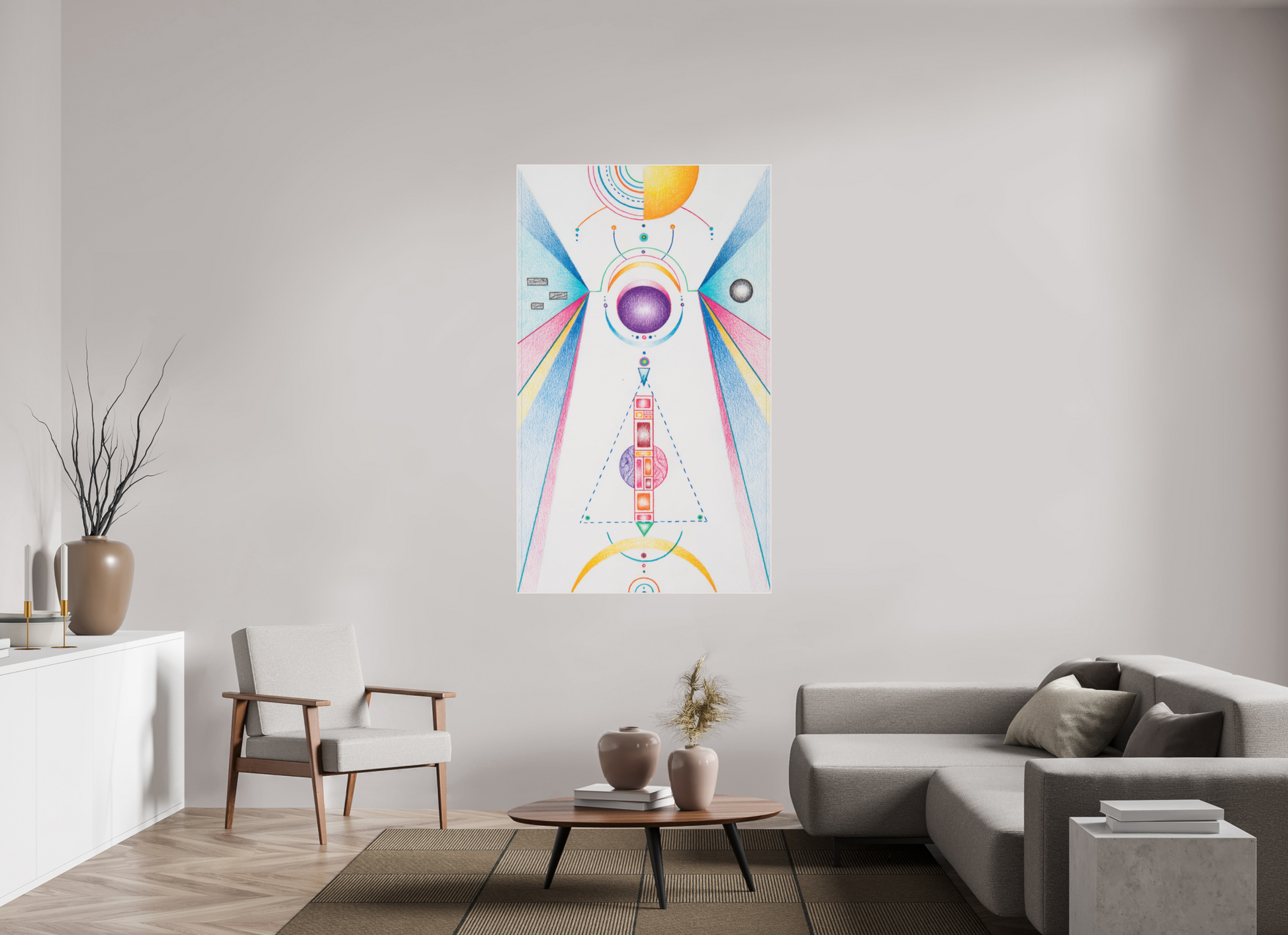 100 x 168.8 cm, TIA II, The High Priestess