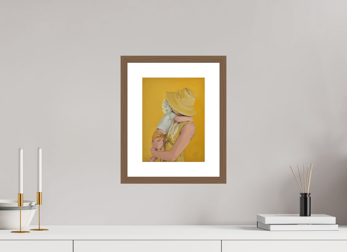 21 x 28 cm, PIGMENT FRAMED WALNUT My Sunshine