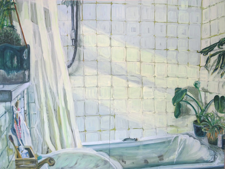White Tiles by Gabrielle J Moore, original painting