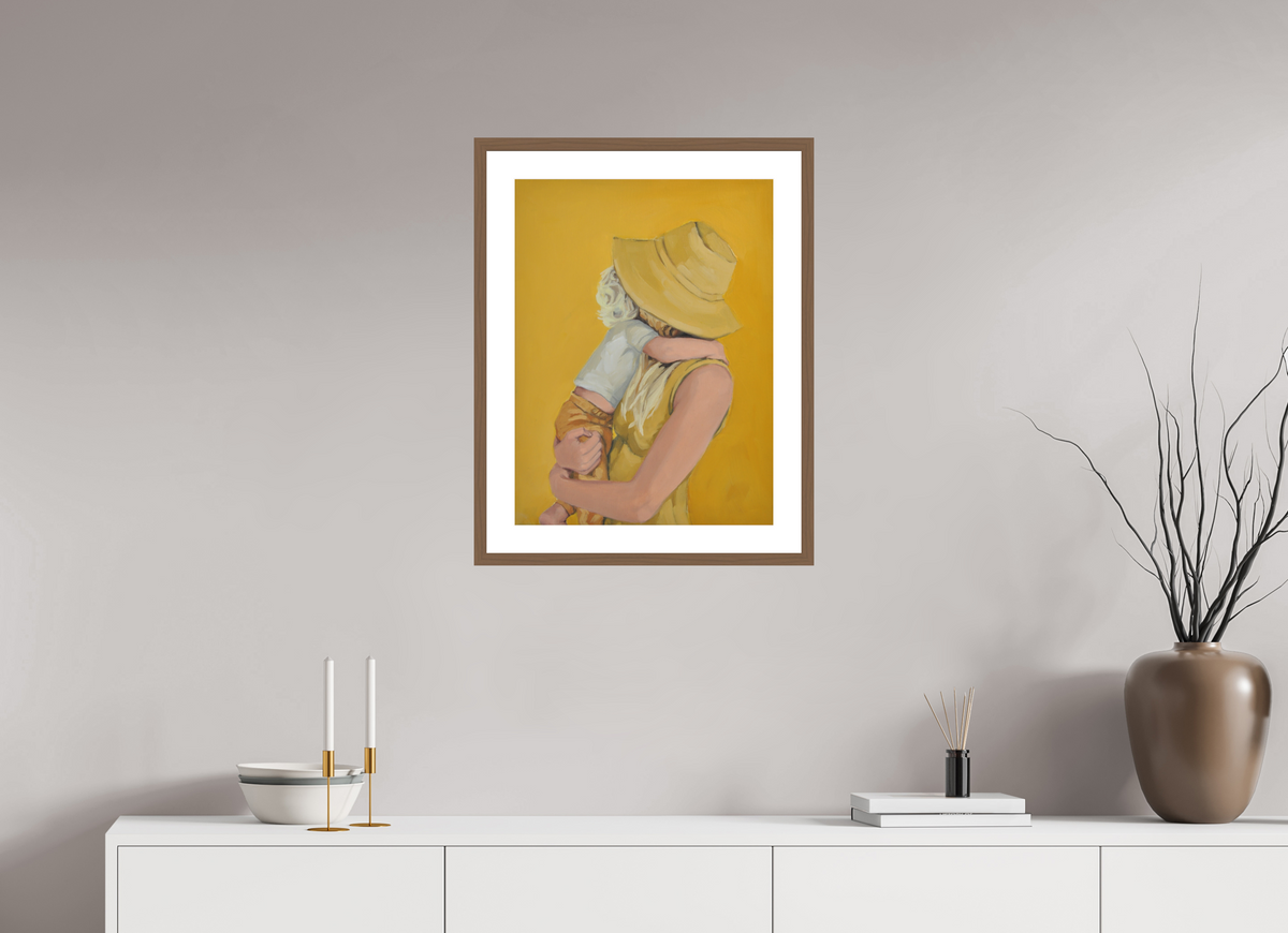 45 x 60 cm, PIGMENT FRAMED WALNUT My Sunshine