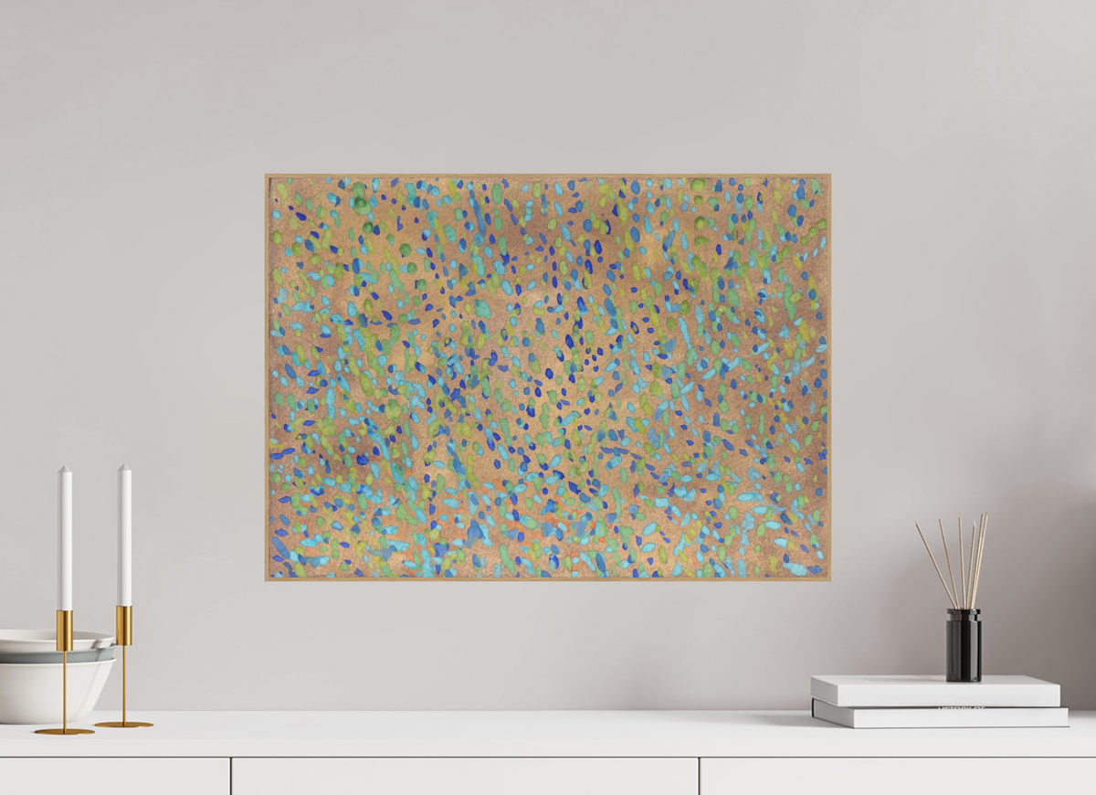55.9 x 40 cm, PIGMENT ARTBOX NATURAL OAK Rush Scene I