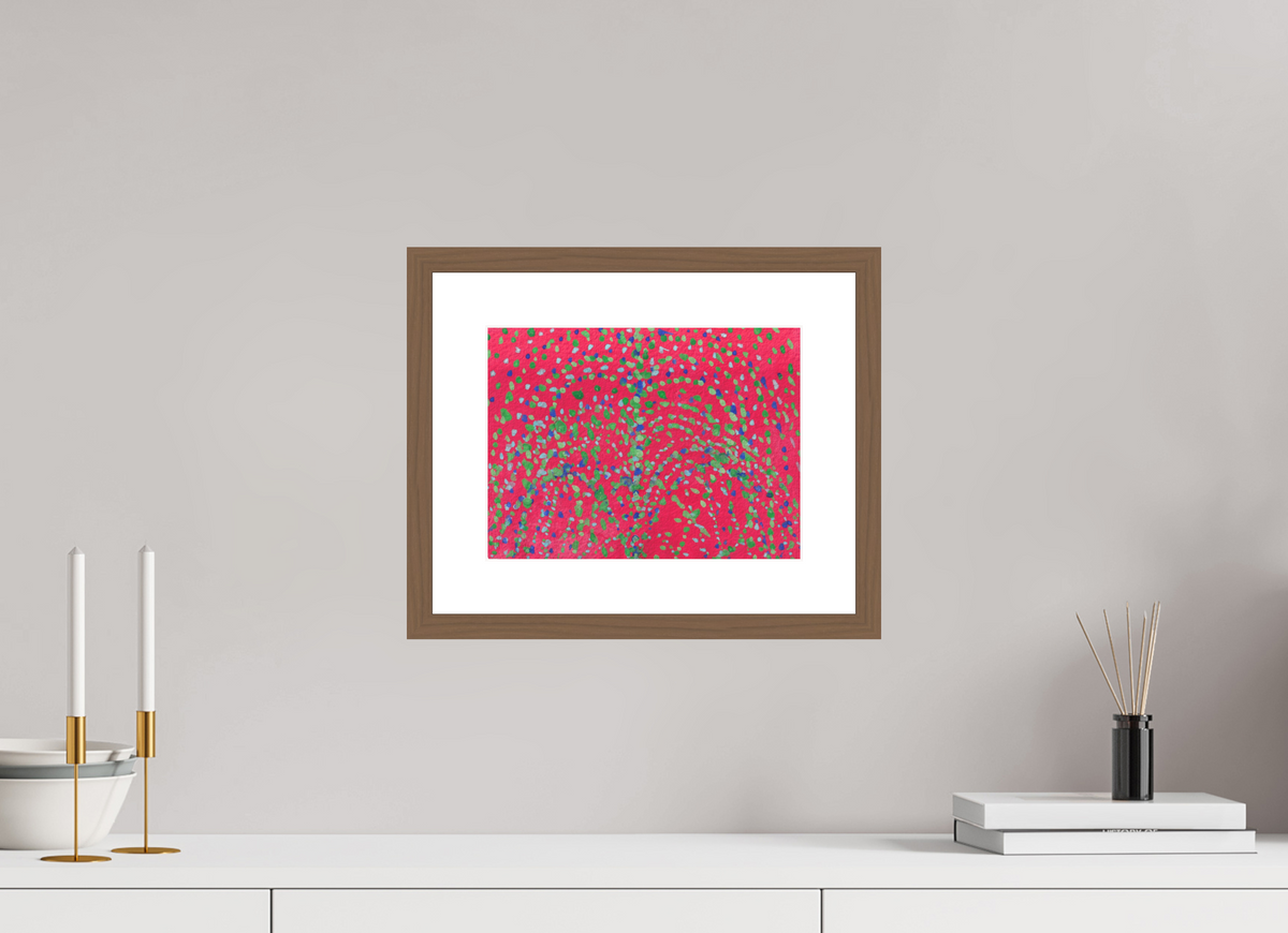 28 x 21 cm, PIGMENT FRAMED WALNUT Crisis Scene II
