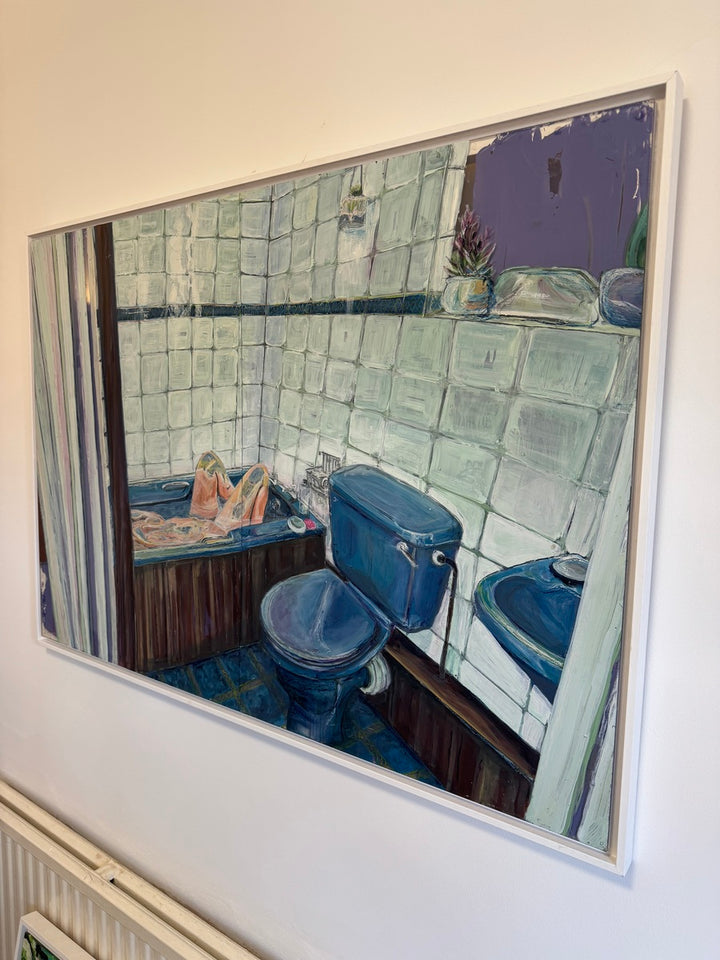 Blue Bathroom by Gabrielle J Moore, original painting