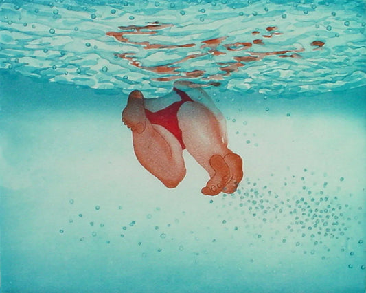 Swim Around III by Emiko Aida, original printmaking