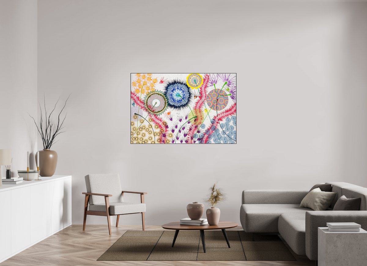 150 x 100 cm, PIGMENT ARTBOX BLACK OAK Digitalis 2