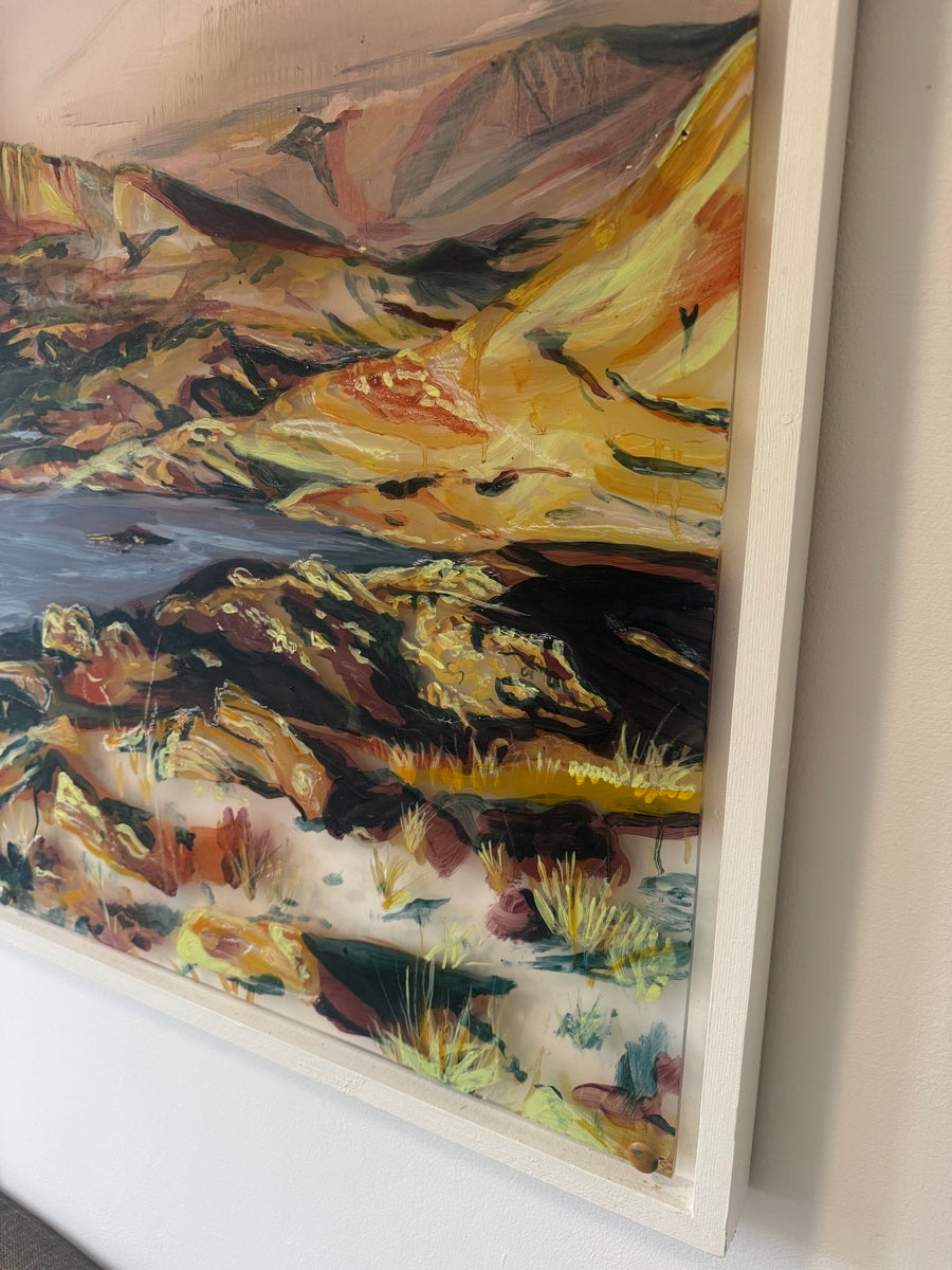 Sunset over Suilven by Gabrielle J Moore, detail 2