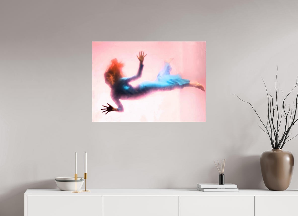 ISO A1 (84,1 x 59,4 cm), Photo Print Under Acrylic Glass Falling Girl