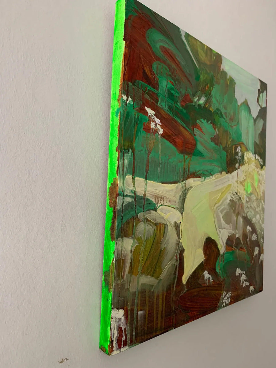 Study in Green 1 by Helen Latham, detail 1