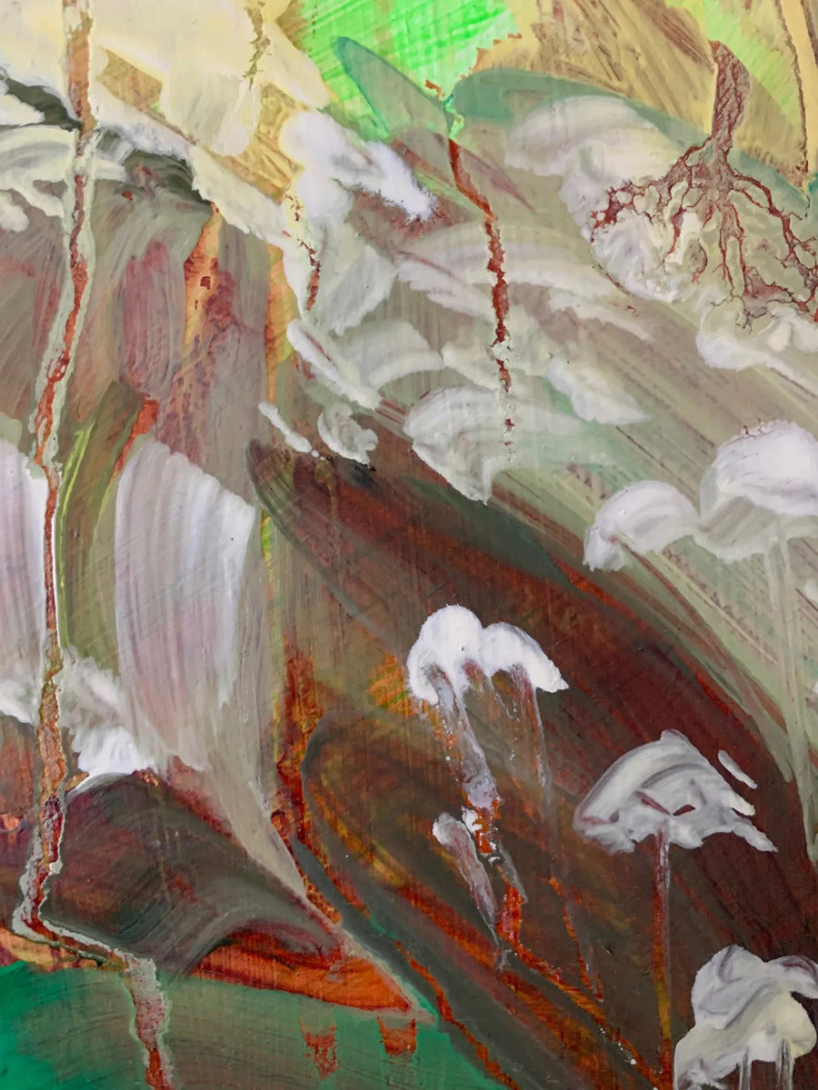 Study in Green 1 by Helen Latham, detail 2
