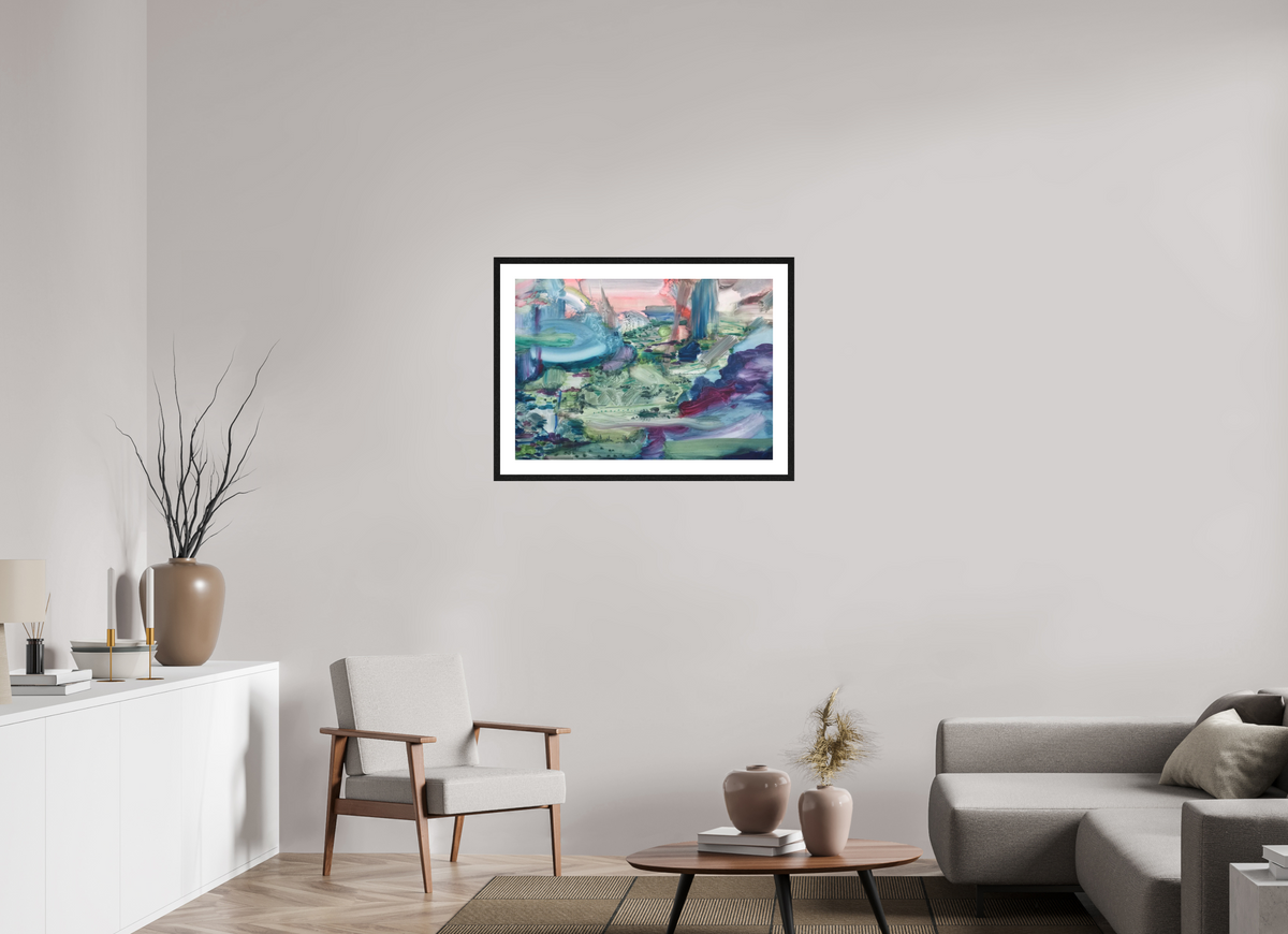 ISO A1 (84,1 x 59,4 cm), PIGMENT FRAMED BLACK OAK Wherever the Quiet Place