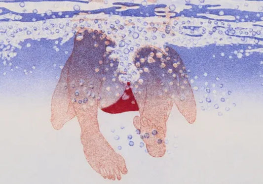 Swim Around II by Emiko Aida, original printmaking