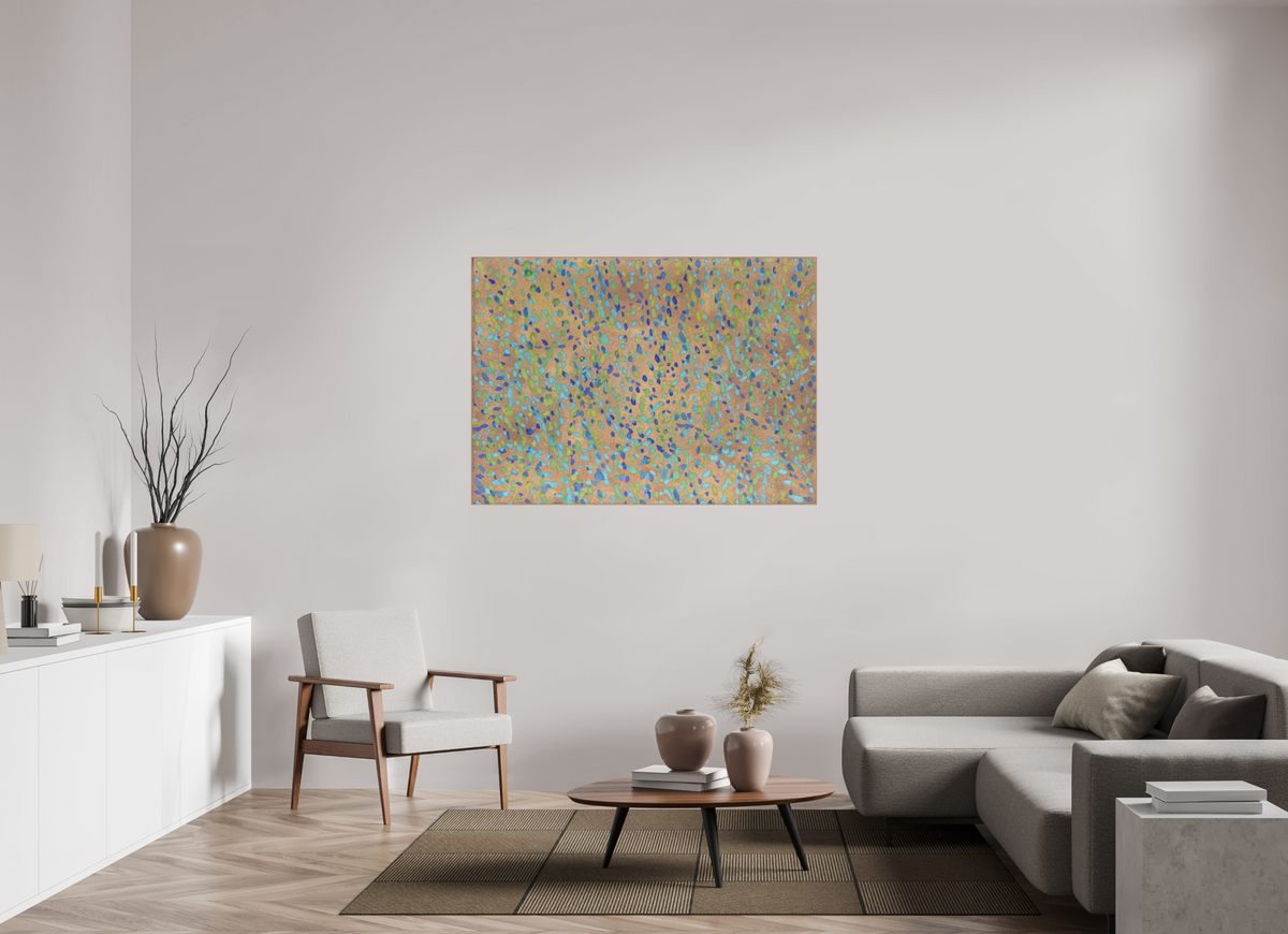 139.6 x 100 cm, PIGMENT ARTBOX NATURAL OAK Rush Scene I