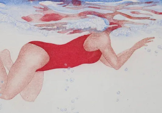 Swim Around VI by Emiko Aida, original printmaking