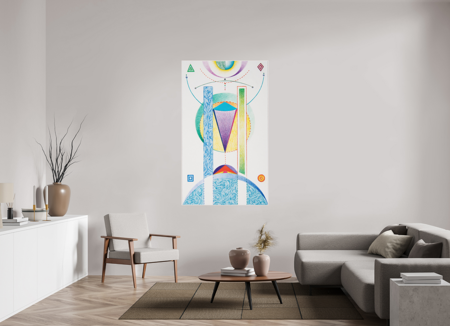 100 x 167.4 cm, TIA XXI, The World