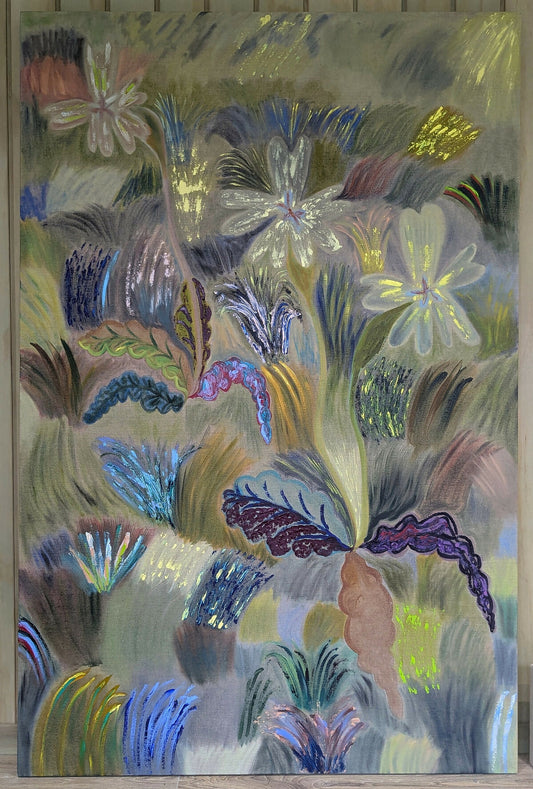 Rising with the Golden Sun  (Wild Primrose) by Sian Egan, original artwork
