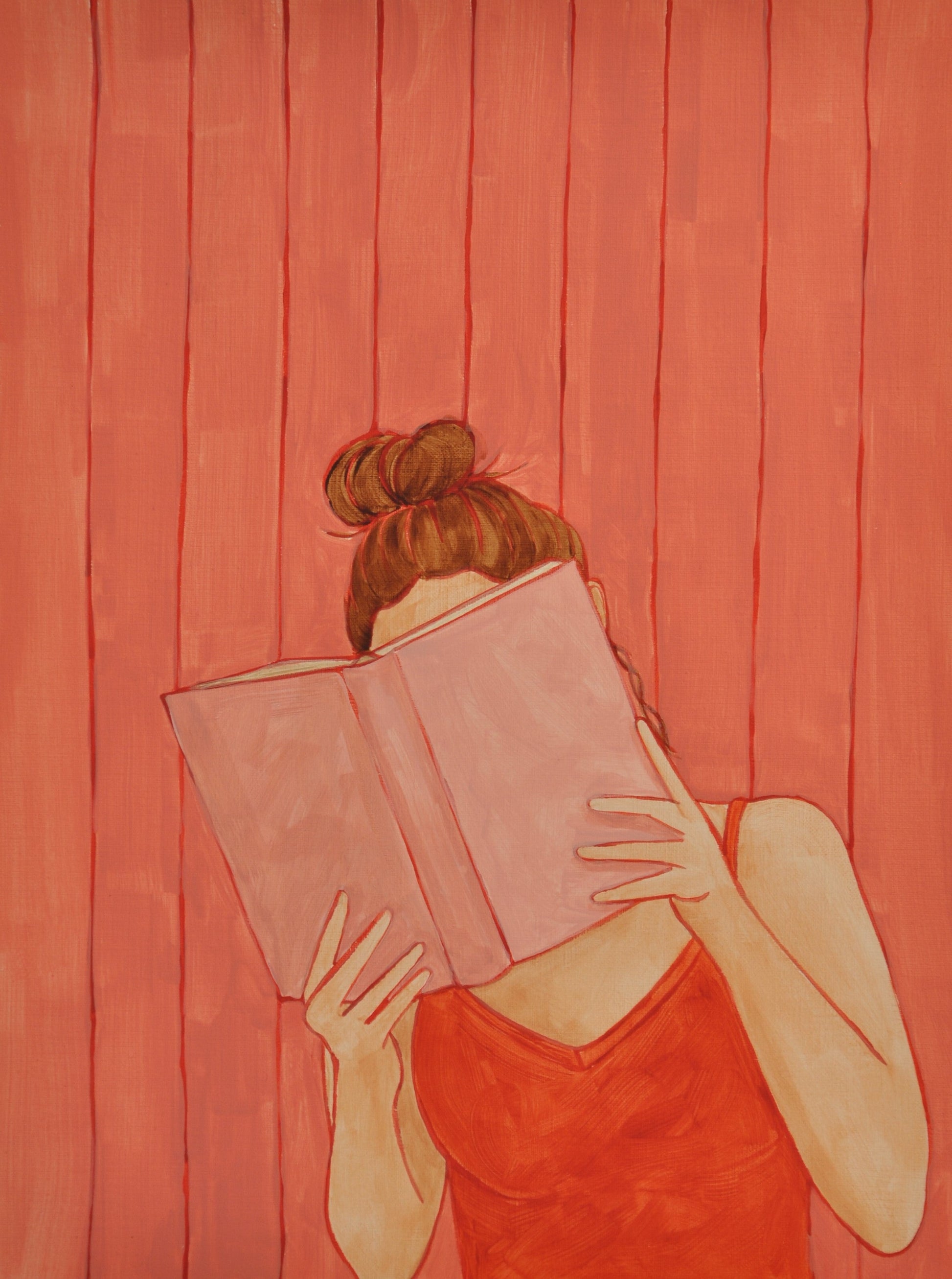I Can't Put It Down by Julia Blackshaw, original painting
