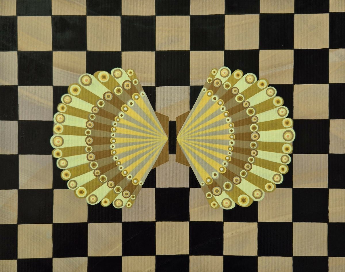 Extroverted Duo On Checkerboard 1